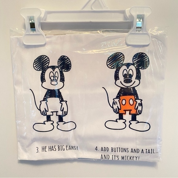 Disney mickey mouse colorable pillowcase with markers new with tag - Picture 1 of 14
